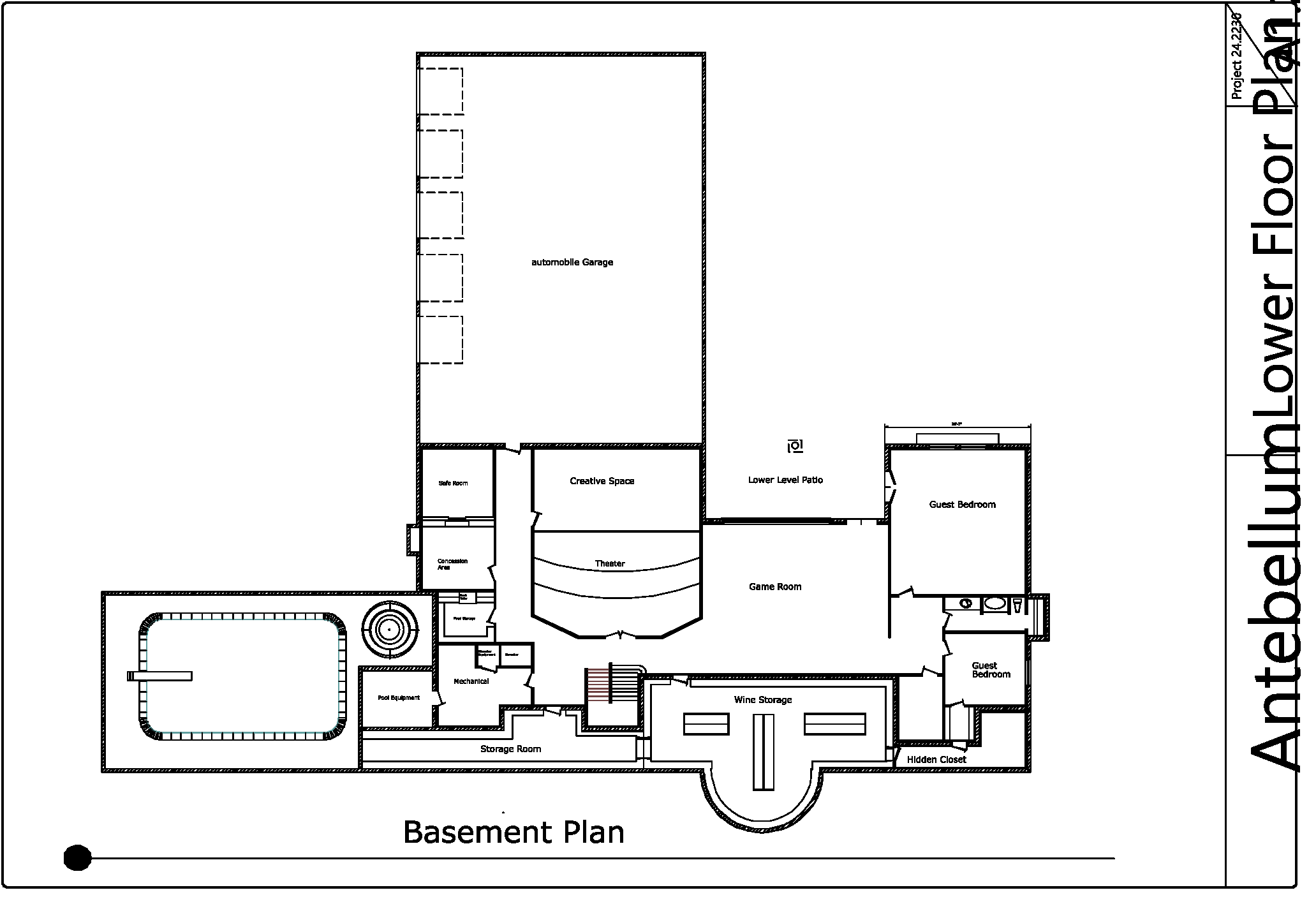 Lower floor / basement plan